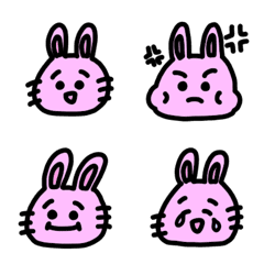 beautiful legs rabbit emoji