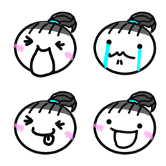 simple girl Emoji