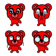 기묘하지만 귀여운 빨간 곰 