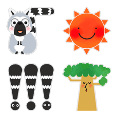 Ring-tailed lemur Emoji