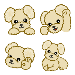 Fluffy ears toy poodle Emoji