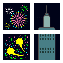 KAKU's new year fireworks (Night)
