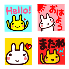 emoji sticker karafuru hanko rabbit 