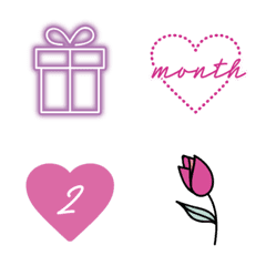 pink anniversary emoji