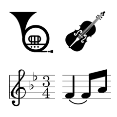 Monochrome Musical instrument