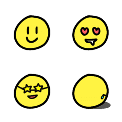 อิโมจิไลน์ Simple yellow smile!