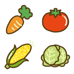 可愛い野菜の絵文字
