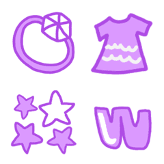 Purple Simple Emoji