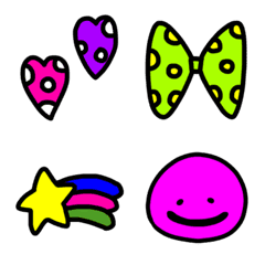 Flashy colorful  Emoji.