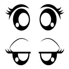 eyes simple part 2 – LINE Emoji | LINE STORE