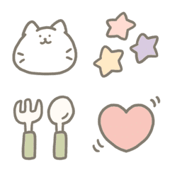 simple colorful cute emoji
