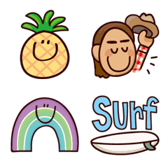 Pineappoh & Friends Hawaiian Emoji