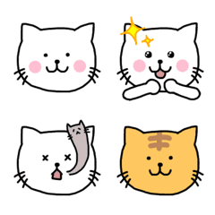 白猫おもちくんの絵文字