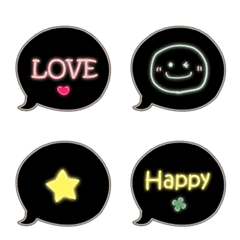 Neon characters Emoji