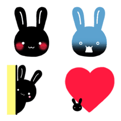 small black rabbit Emoji