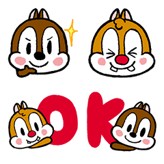 Chip 'n' Dale(낙서) 이모티콘