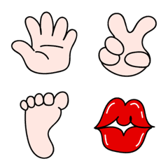 Face and body parts Emoticons