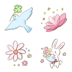 Spring flowers emoji 