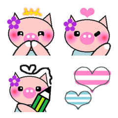 Cute pig.Emoji.