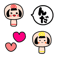 Emoji of a Japanese wooden doll