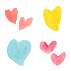 Heart a lot! Watercolor Emoji