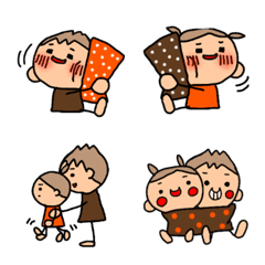 brown Orange Emoji