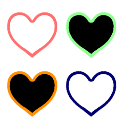 Simple colorful heart