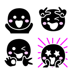 Simple face Emoji (Black)