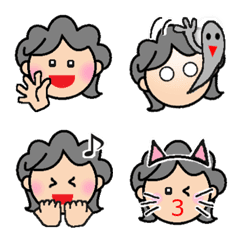 Face of mom.Emoji.