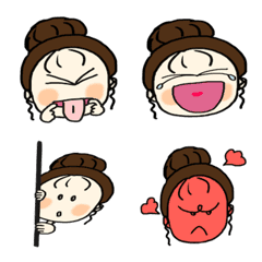 Emoji of a cute girl