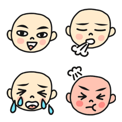 Shaven head emoji