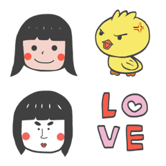 Girl emotion emoji