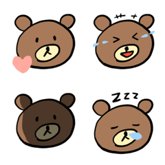 Cute bear bear emoji – LINE Emoji | LINE STORE