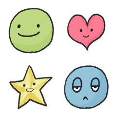 colorful daifuku emoji