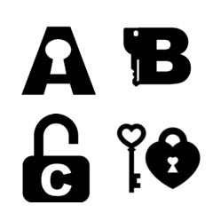 key & lock emoji