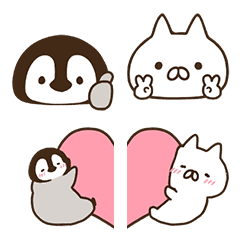 Penguin and Cat Days Emoji 2 