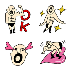 Emoji de lutador surreal