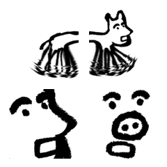 Sei's dog & boar emoji
