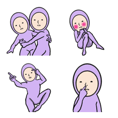 purple humans Emoji.2