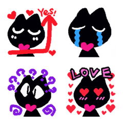 Black cat series talking with eyes  1