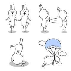 Surreal rabbit emoji