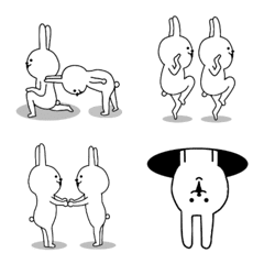 Surreal rabbit emoji 2
