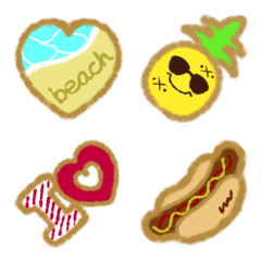 I love cookies tropical ver. Emoji
