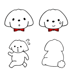 White dog emoji 2