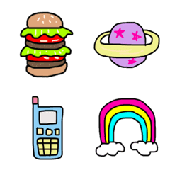 colorful pop Emoji