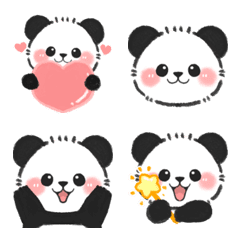 Fluffy  panda emoji