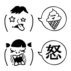 Monochrome Emoji for everyday use.