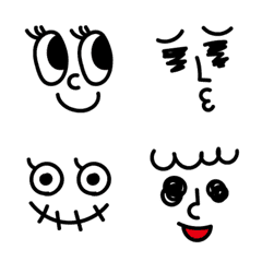 Various facial expressions Emoji
