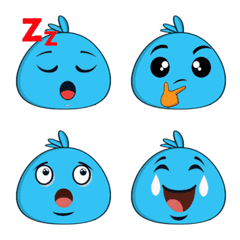 Simply Blue Bird Emoji