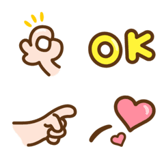 Simple Hand Sign Emoji !!